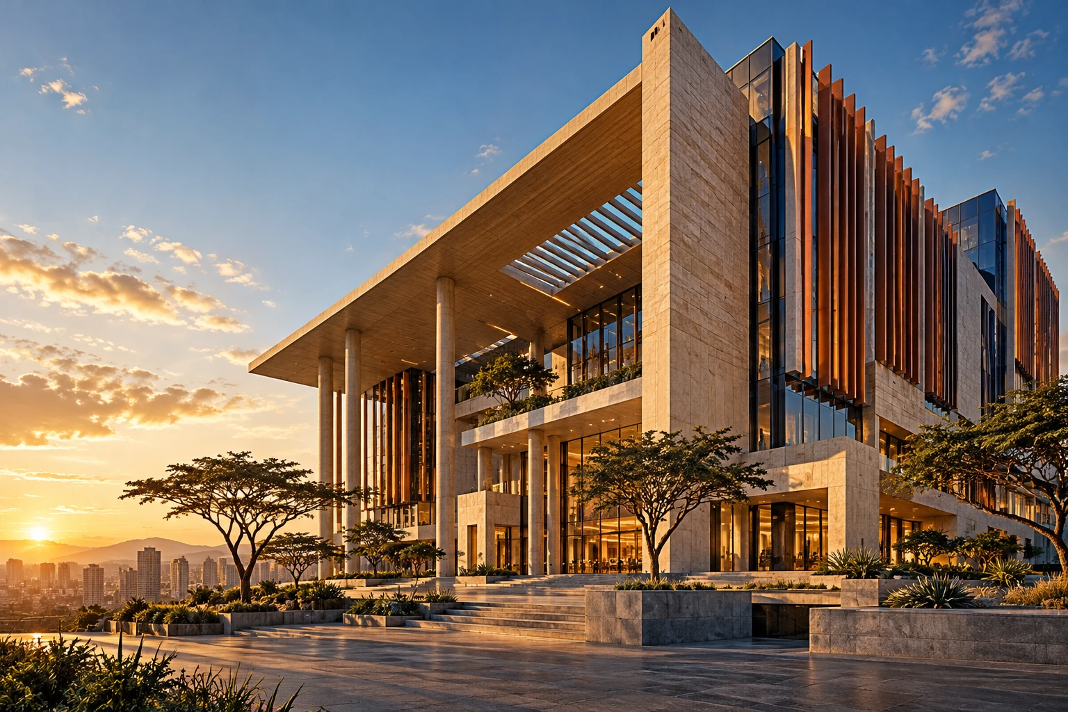 Illustrative architectural material concept