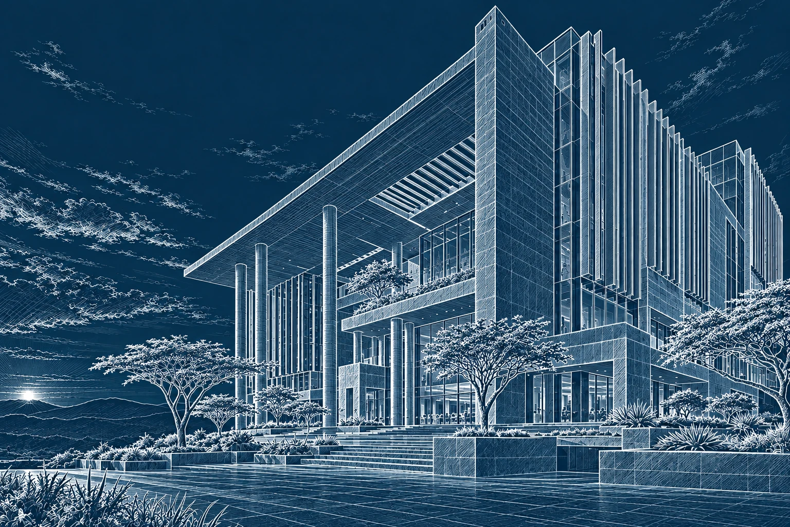 Illustrative architectural sketch