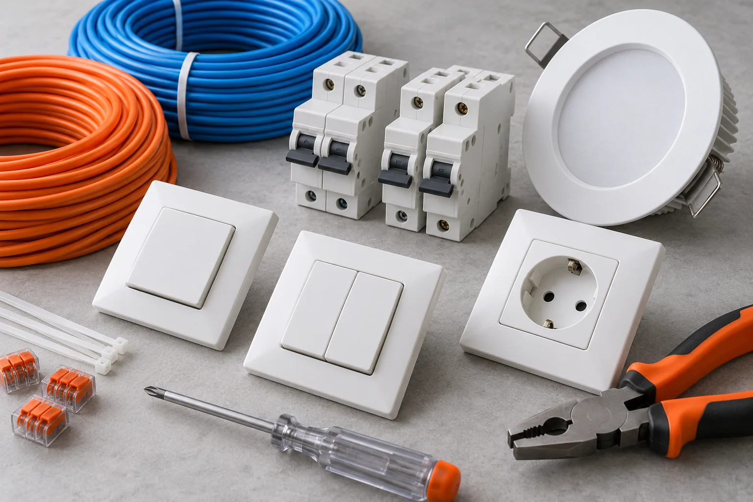 Electrical supplies illustrative supply imagery